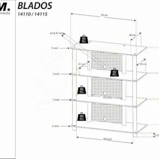 Test VCM Meuble HiFi Blados : un rack verre/alu simple qui fait le job (si on n’a pas peur du montage)