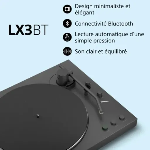 Avis Sony PS-LX3BT : la platine vinyle simple et full Bluetooth pour écouter sans se prendre la tête