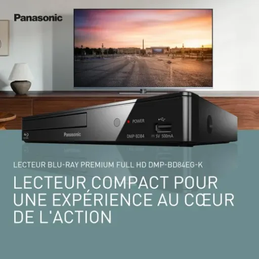 Avis Panasonic DMP-BD84EG-K : le lecteur Blu-ray compact qui mise sur la simplicité