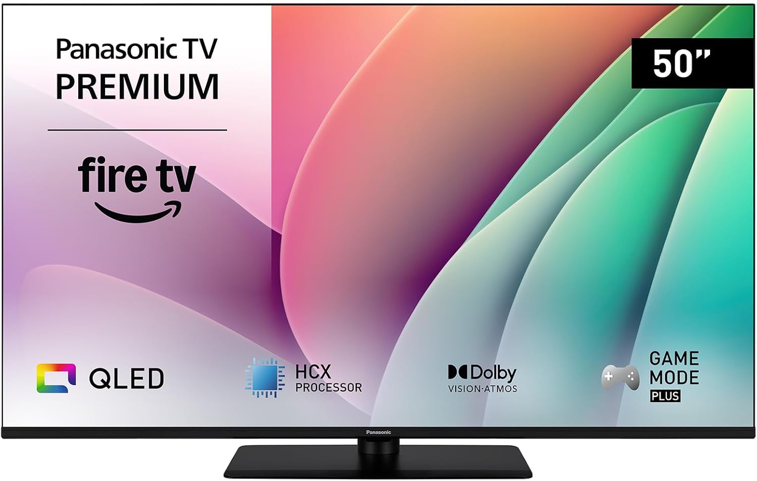 Premium TV-50W80AEZ, Série W80 50 Pouces 4K Ultra HD QLED Smart TV, 2024, Fire TV, Dolby Vision & Atmos, Game Mode Plus, Controle Vocal Alexa, Airplay, Noir