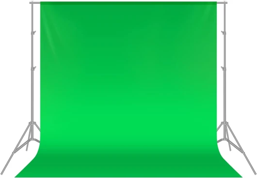 Toile de Fond de 6x9 pieds/1,8x2,8 mètres Pliable de 100% Mousseline pour Photographie, Vidéo et Télévision - Vert Verte