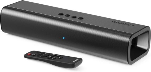 Naga 40 Barre de Son TV Bluetooth - 80W 2.0 Enceintes pour Téléviseur - HDMI Arc, AUX, Optique Enceinte TV Soundbar - Mini Barre de Son PC - Kit de Montage Mural et Télécommande Inclus