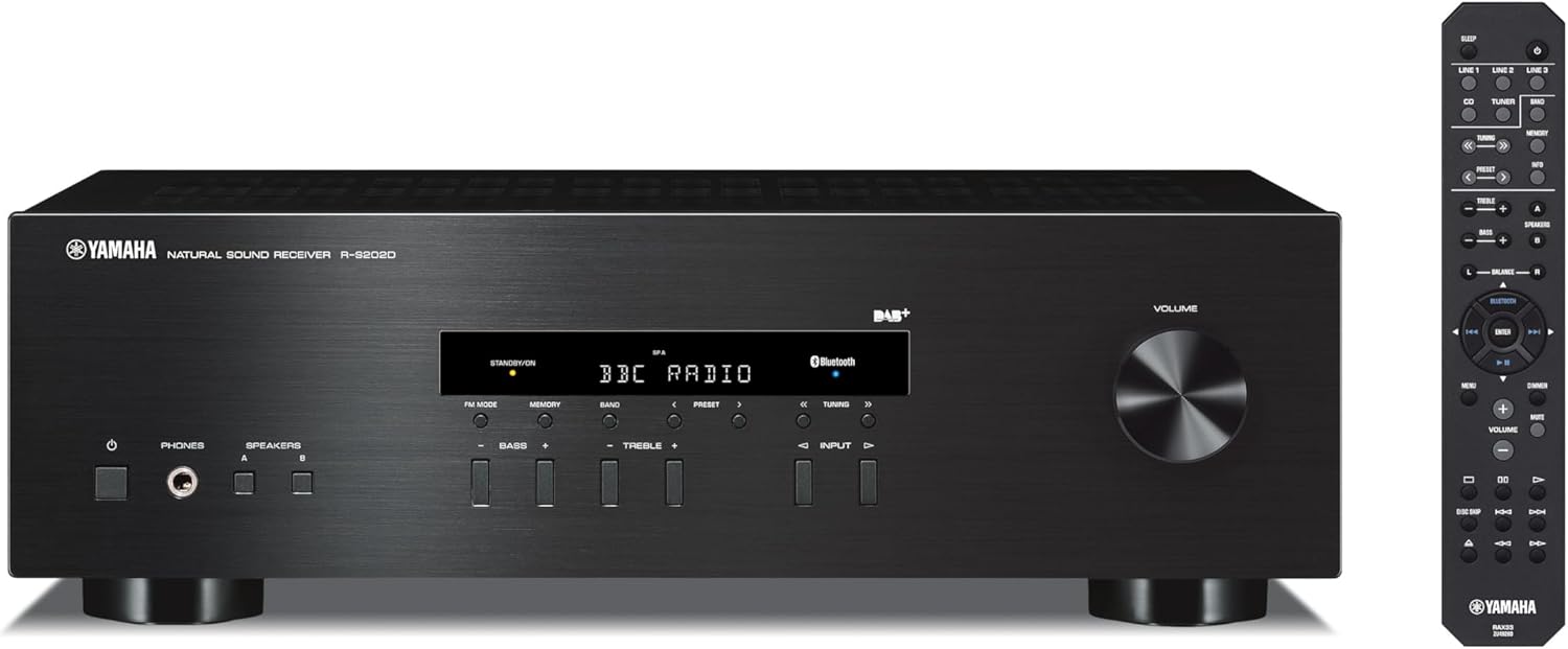 R-S202D Ampli Tuner Hi-Fi Noir Unique Noir