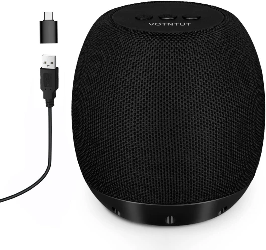 Haut-Parleur USB pour PC - Enceinte Portable avec stéréo Surround 3D Enceintes de Bureau Connectivité avec Ordinateurs Portables, Smartphones et Tablettes (Black)