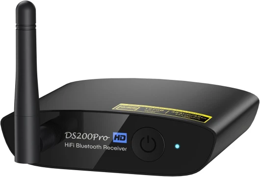 HiFi Récepteur Audio Bluetooth 5.3 pour la Diffusion de Musique, Longue Portée Adapteur Bluetooth avec Audiophile DAC, aptX HD&LDAC pour Récepteur AV ou Amplificateur Stéréo - DS200Pro [Upgraded] DS200-FR