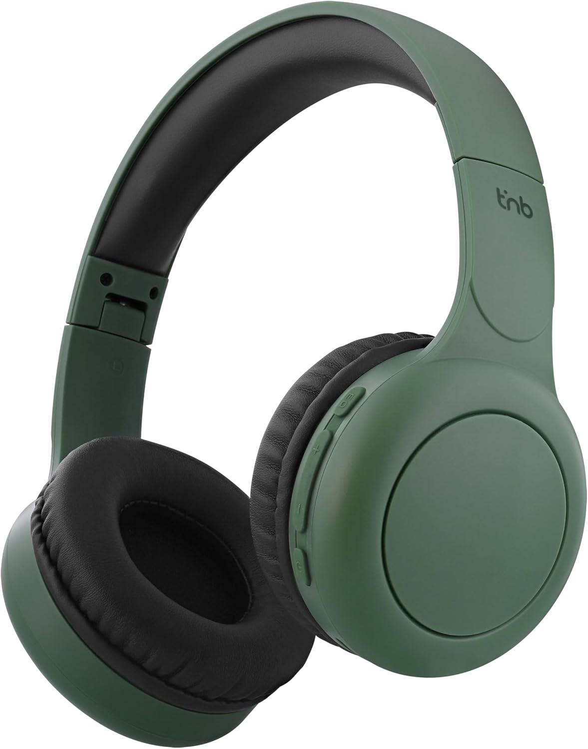 T'nB - Casque Bluetooth sans Fil, Supra-Auriculaire Confortable, Pads en Mousse, Microphone Intégré, Arceau Réglable, Autonomie 24h, Léger Et Pliable - Vert Vert Sauge Supra-aural sans fil