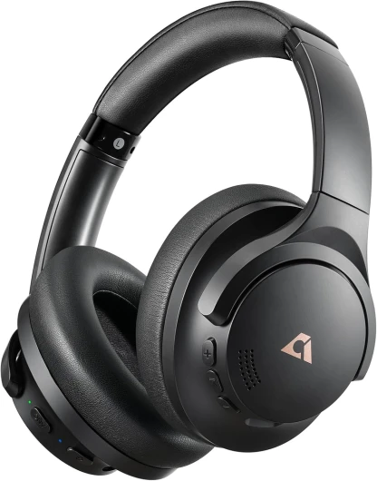 Y8 Casque Bluetooth sans Fil à Réduction de Bruit Active Hybride, Son LDAC Hi-Res Audio, 40H d'Autonomie, Confortable et Pliable Casque Over-Ear - Noir