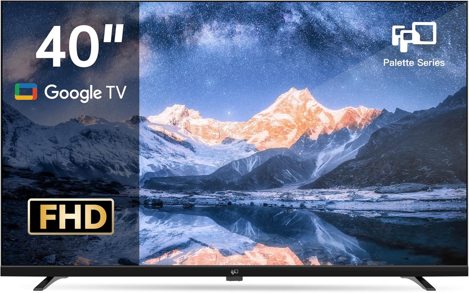 FPD 40 Pouces (102 cm) Full HD Smart Google TV wtih Google Cast, HDR 10, Dolby Audio, Vocie Remote, HDMI, Flat Screen Televison (CG40-P1, modèle 2025) 40 Inch