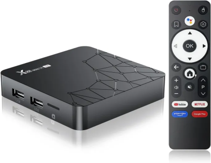 RUPA Android TV Box 14.0, 2025 8K Android Box 2nd Gen mit RAM 2 Go ROM 16 Go WiFi6 Enternet 10/100M Bluetooth 5.0 USB3.0 Soporte 3D HD 8K Boitier TV Android 2G 16G