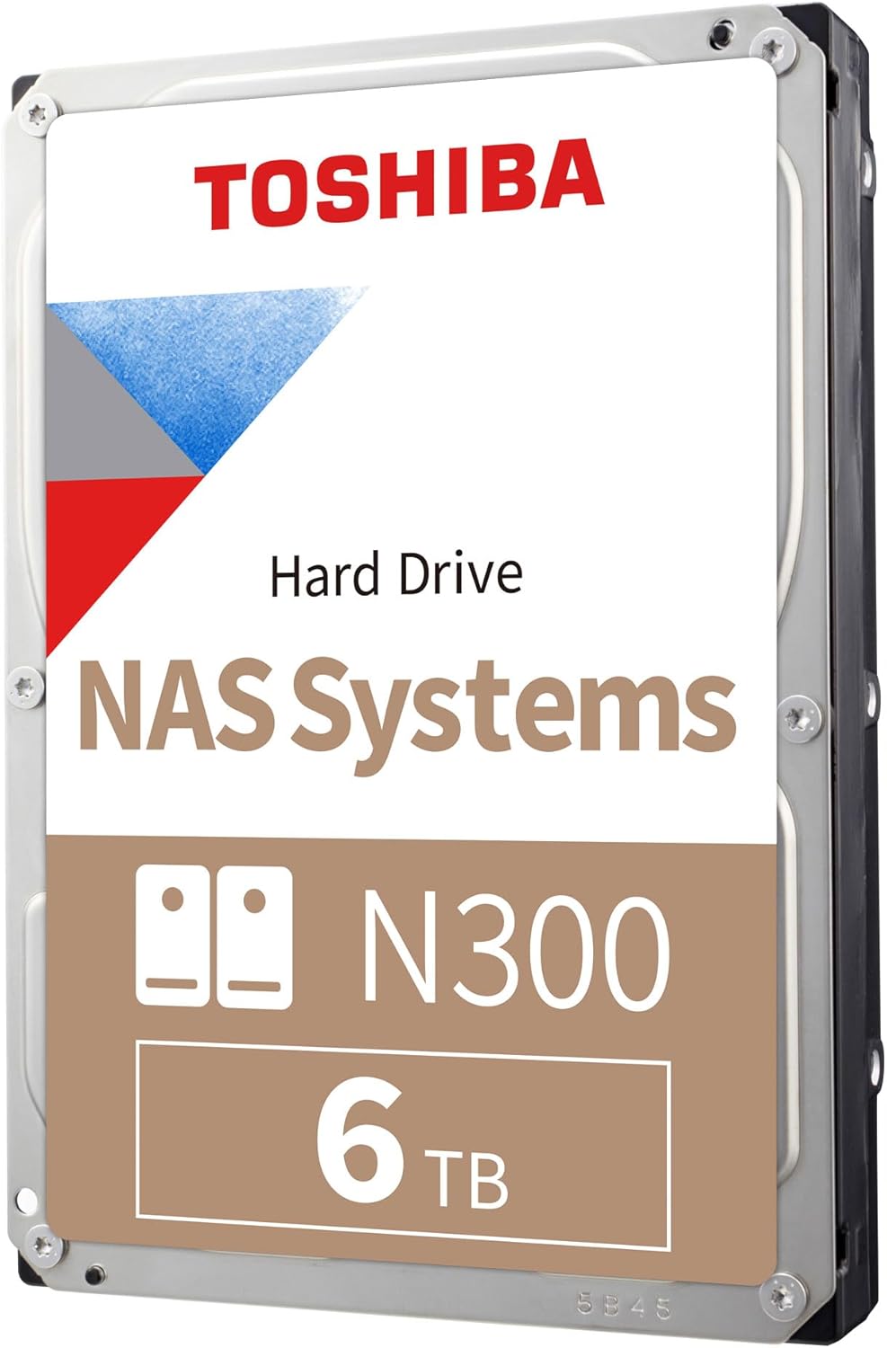 N300 6TB Internal NAS Hard Drive, 3.5'' SATA HDD, 7200 RPM, 24/7 Operation, Supports 1-8 Bay Systems, 128MB Cache, 180TB/Year workload, 3yr Warranty (HDEX01SZNA51F).