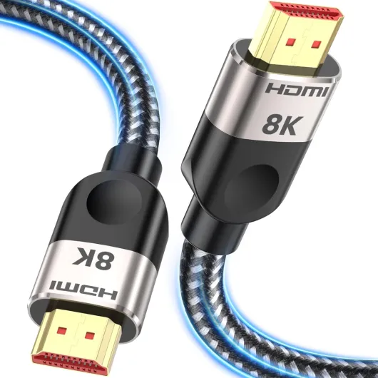 Southlight Câble HDMI 3M,Câble 2.1 HDMI 8K@60Hz 4K120Hz Ultra Haut Débit 4K 240Hz 144Hz 120Hz 8K60Hz HDR10+ ARC eARC HDCP2.3 Netflix Roku TV PC Monitor Projecteur 3 m gris