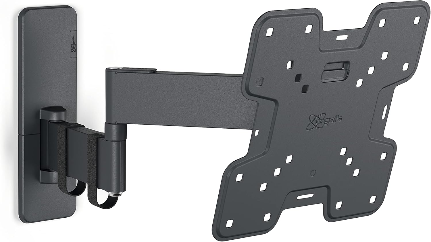 Vogel's TVM 1245 Support Mural TV orientable pour téléviseurs 19-43 Pouces, Poids Max - 15 kg, Pivotant jusqu'à 180º, Support TV Totalement orientable Max - VESA 200x200, Compatibilité Universelle 19-43'' - 180°