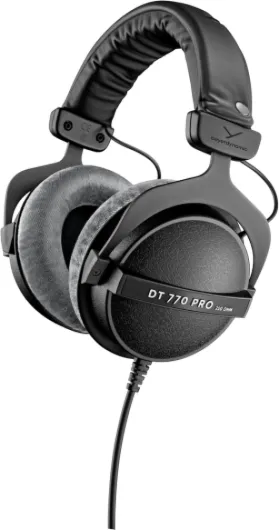 Beyerdynamic DT 770 PRO 250 Ohm Over-Ear Headphones in Gray - Enclosed Design, Use Ideal for Studio Mixing 250 OHM Gray