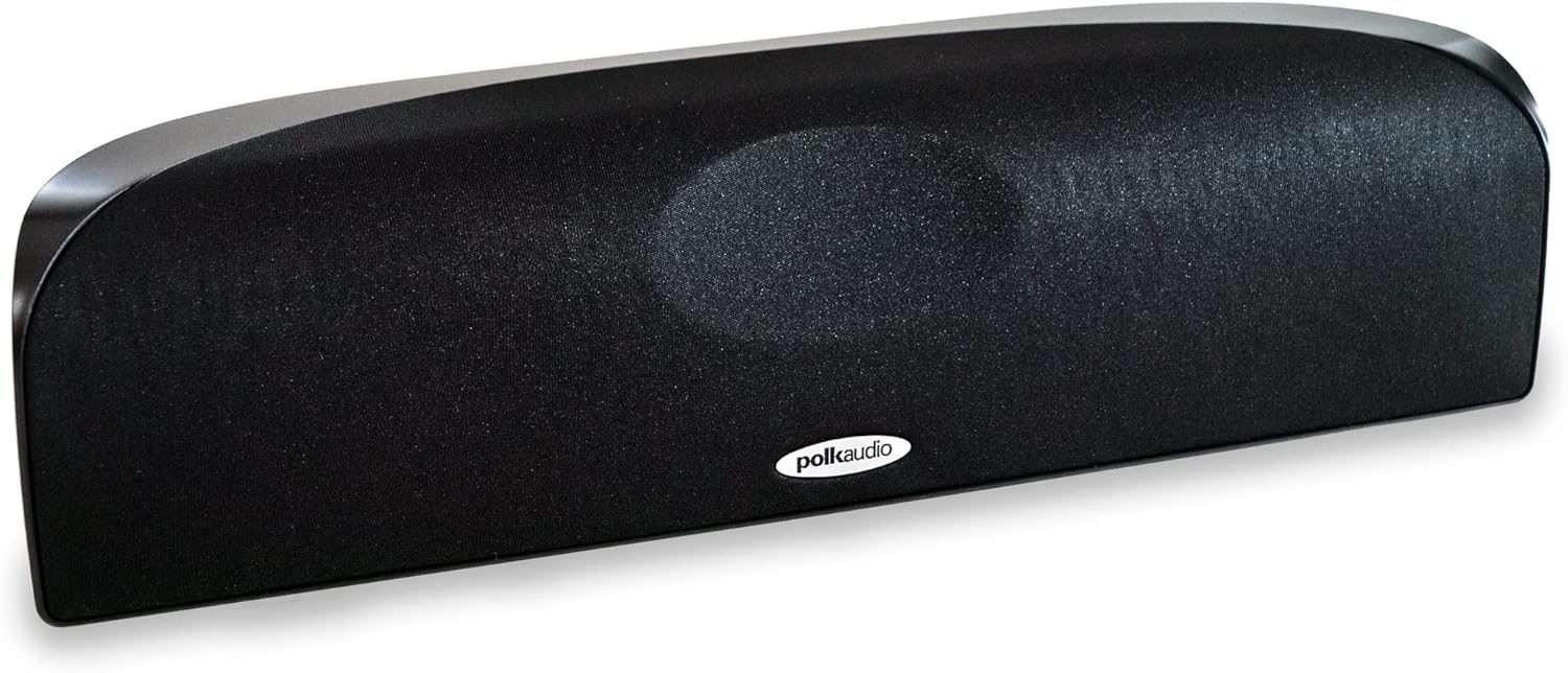 Polk Audio TL1 Center Channel Speaker, Center Speakers for Home Theater (Each, Black)