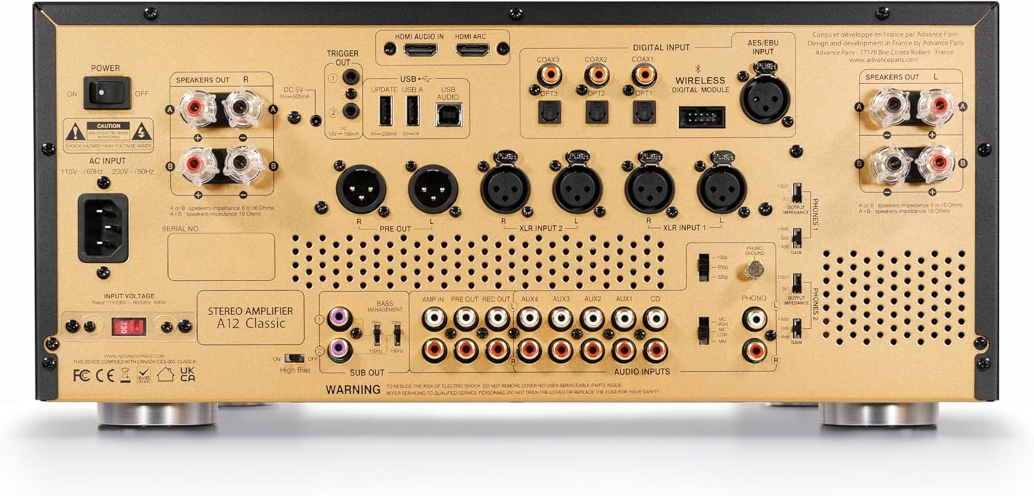 A12 Classic - Amplificateur Hi-Fi Stéréo