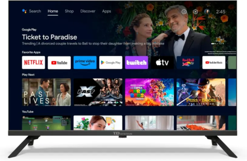 Smart TV 32 Pouces QLED, Android 14 GTV, télévision TNT HD, modèle 2025, téléviseur avec 2 Ans de Garantie - PRIME32K21GLQ Smart TV (2025) 32" QLED