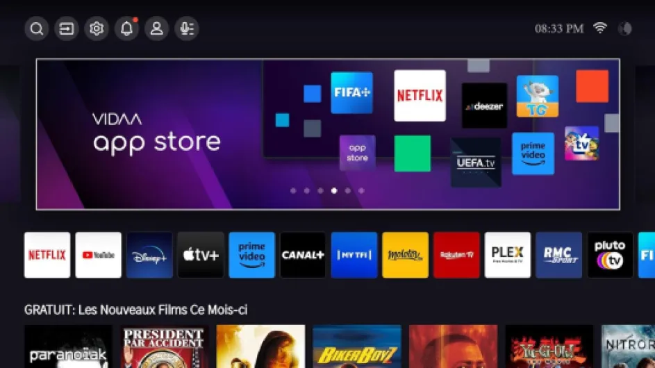 Hisense Smart TV 55 Pouces 55E7NQ QLED 4K UHD Téléviseur, Dolby Vision Atmos, Mode Sport IA MEMC, HDR, VIDAA avec Youtube, Netflix, Disney+, Canal +, Commande vocale Alexa 55" E7 2024 TV