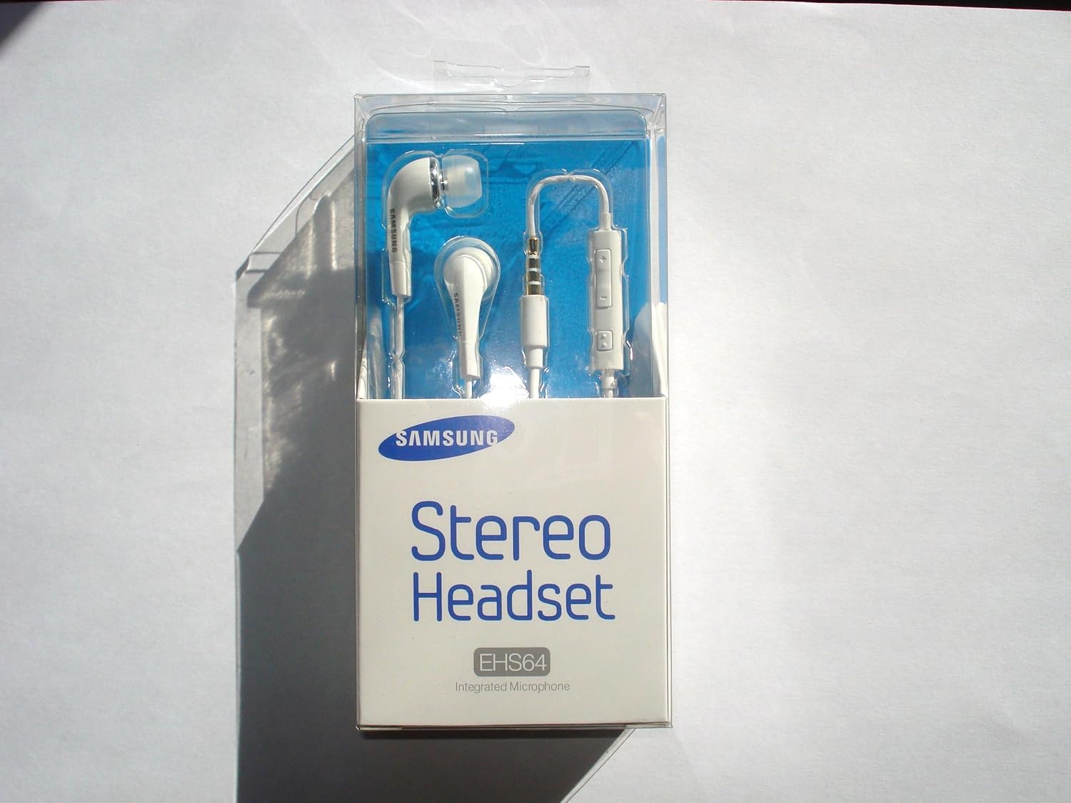 EHS64 3,5 mm écouteurs Intra-Auriculaires avec télécommande – Blanc