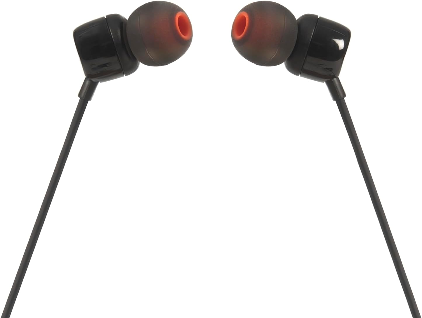 T110 – Ecouteurs intra-auriculaires filaires – Son Pure Bass de JBL et bouton de contrôle – Connectivité : câble Jack 3,5 mm – Couleur : Noir