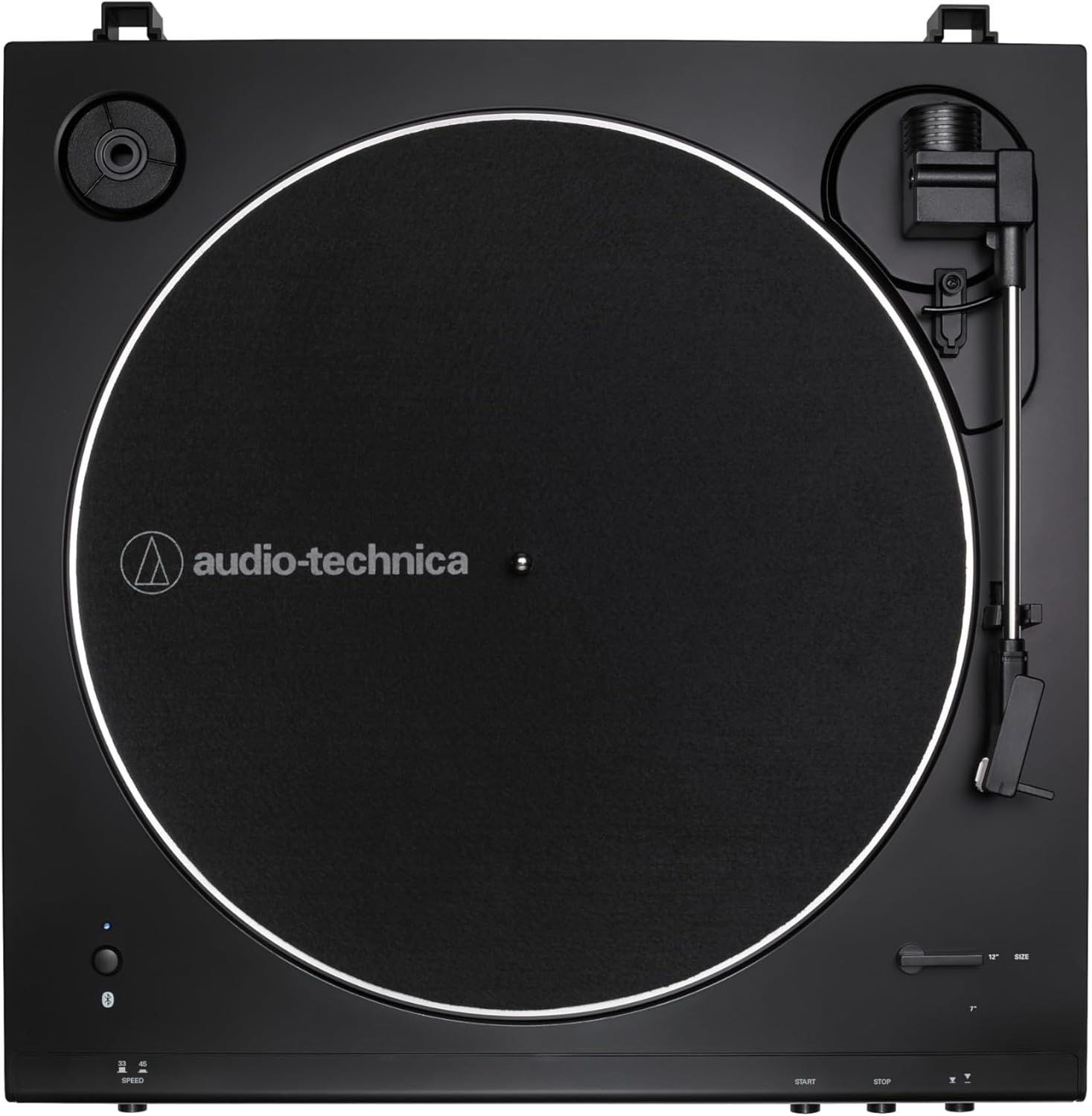 Audio-Technica LP60XBTBK Platine Vinyle Sans Fil à Entraînement par Courroie Automatique Noir Noir Bluetooth