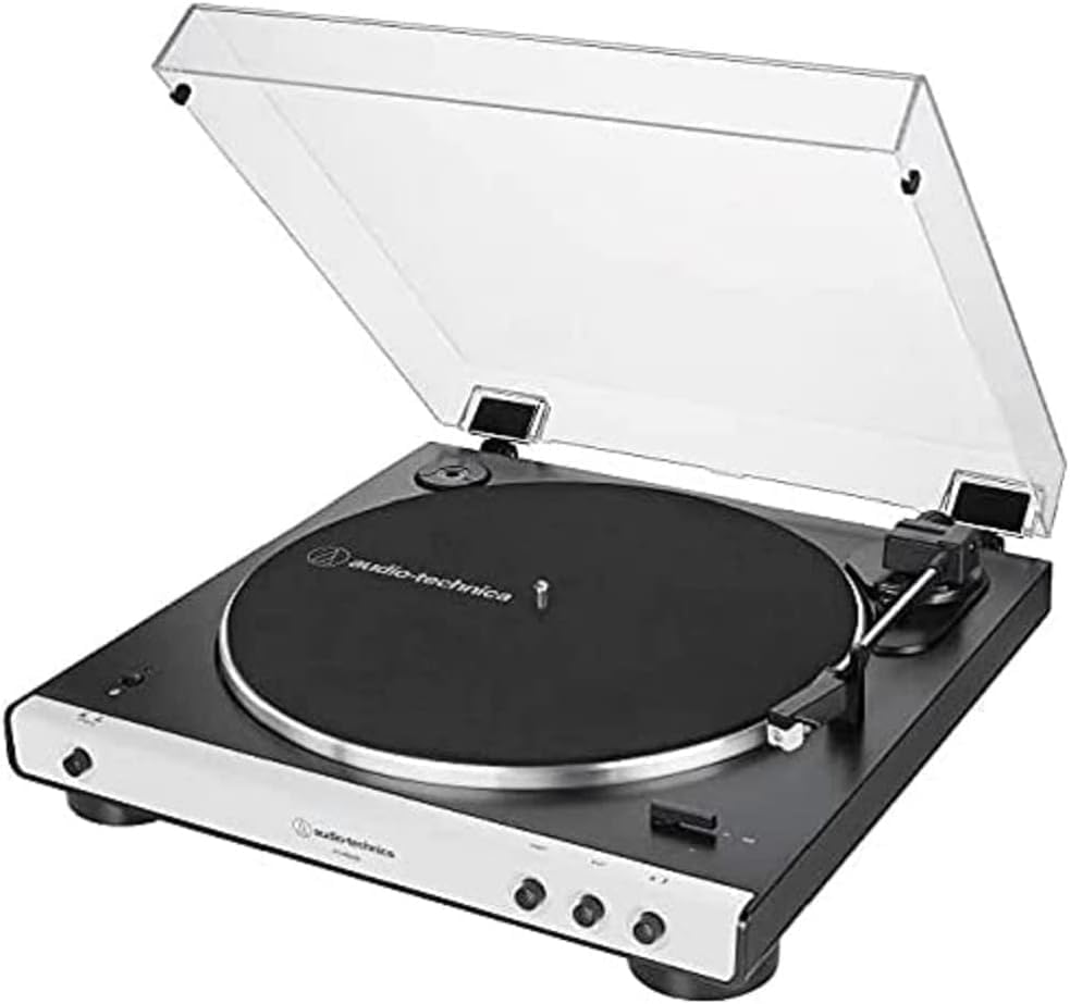 Audio-Technica LP60XBTWH Platine Vinyle Sans Fil à Entraînement par Courroie Automatique Blanc Blanc Bluetooth