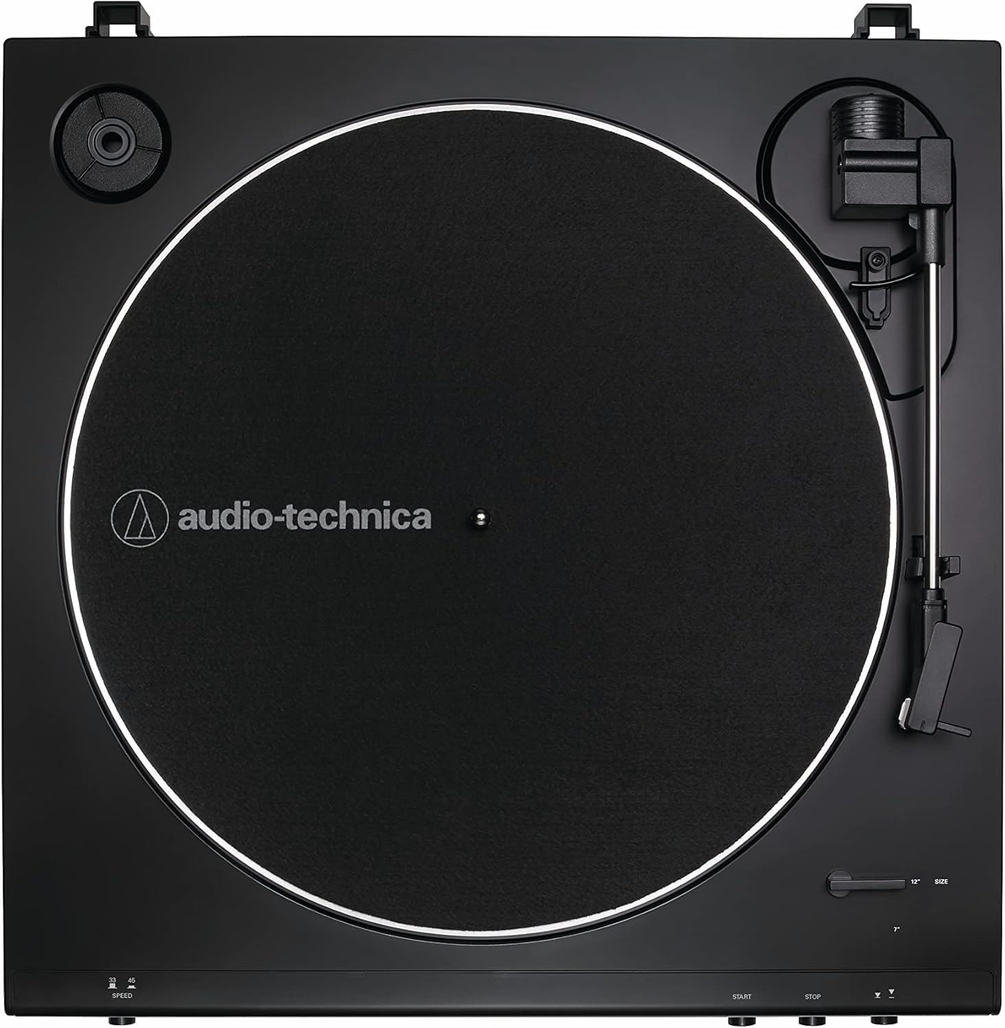 Audio-Technica LP60XBK Platine Vinyle Stéréo à Entraînement par Courroie, Entièrement Automatique Noir Noir Analogue