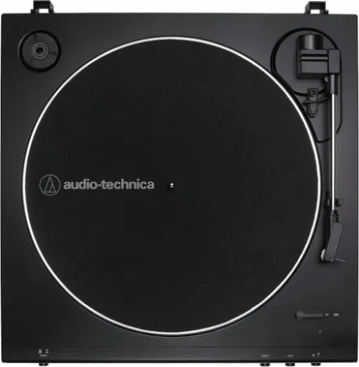Audio-Technica LP60XBK Platine Vinyle Stéréo à Entraînement par Courroie, Entièrement Automatique Noir Noir Analogue
