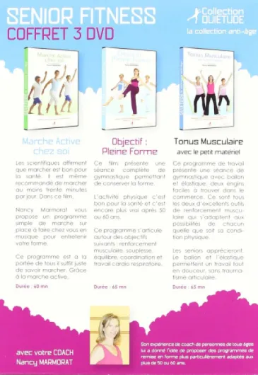SENIOR FITNESS - COFFRET 3 DVD [Pack]