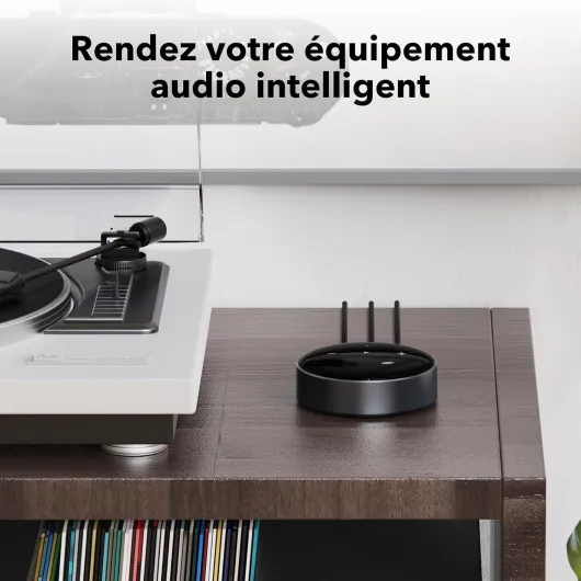 Mini – Lecteur Audio sans Fil AirPlay 2, multiroom stéréo, préamplificateur, Compatible avec Alexa et Siri, diffusez de l’Audio Haute résolution Depuis Amazon Music, Tidal et Plus