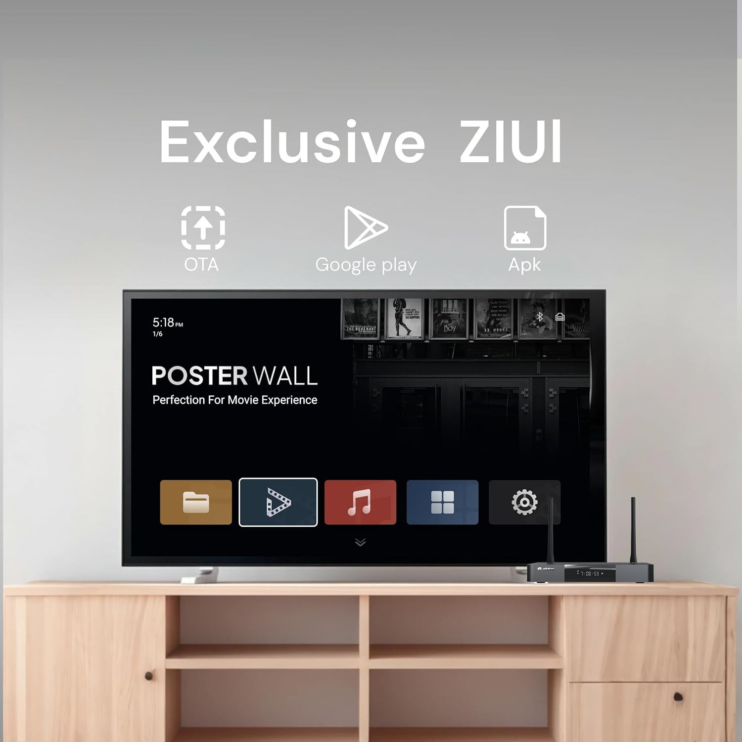Z9X 8K - 8K HDR Lecteur multimédia, système d'exploitation Android 11, processeur Amlogic S928X-K 6G + 64G, Moteur vidéo VPU et Moteur d'image VS10, Blu-Ray 4K Ultra HD, BDMV/ISO, pour Lecture