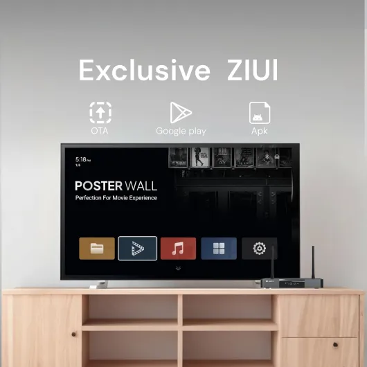 Z9X 8K - 8K HDR Lecteur multimédia, système d'exploitation Android 11, processeur Amlogic S928X-K 6G + 64G, Moteur vidéo VPU et Moteur d'image VS10, Blu-Ray 4K Ultra HD, BDMV/ISO, pour Lecture
