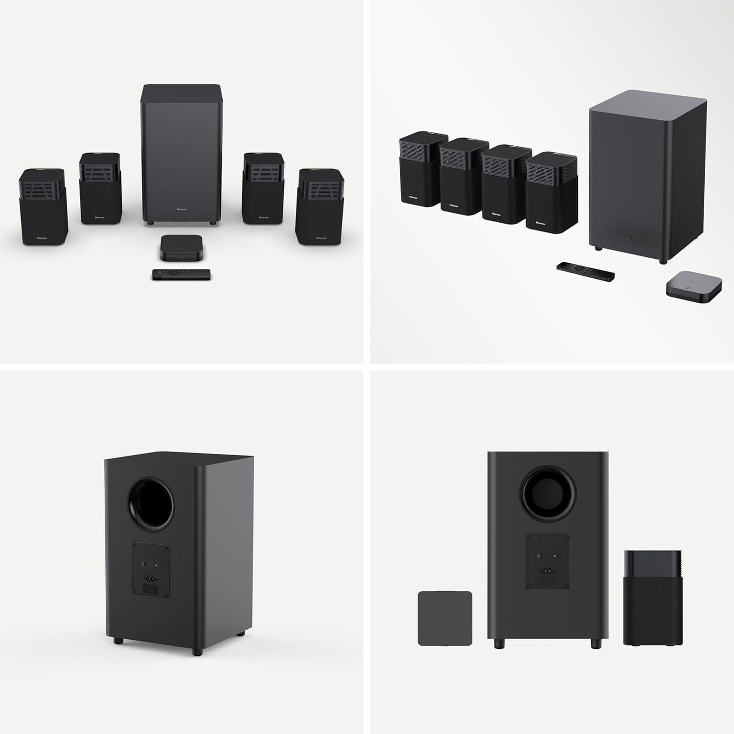 Soundbar Hisense 20015127 HT SATURN 4.1.2 Subwoofer wireless Black 4.1.2 Ch Dolby Atmos et DTS:X 2025