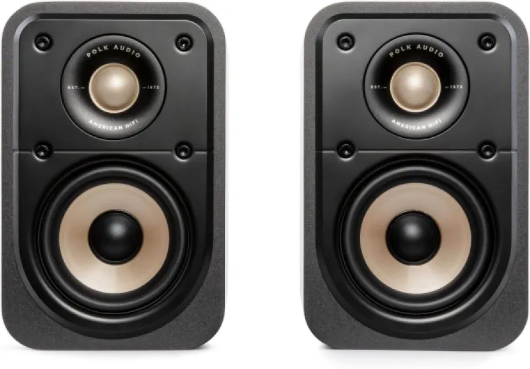 Signature Elite ES10 Enceintes Surround Hi-Res, Satellites Compactes, Compatibles Dolby Atmos/DTS:X (Paire) - Noires