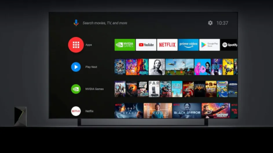 Lecteur Multimédia et de Streaming NVIDIA SHIELD Android TV Pro ; Films 4K HDR, Sports en Direct, Dolby Vision-Atmos, Upscaling Amélioré par l'IA, Jeux dans le Cloud GeForce NOW Shield PRO noir