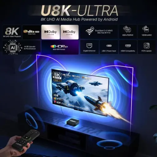 Test MINIX U8K Android Media AI Box : une box très puissante, mais pas pour tout le monde