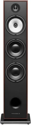 Enceinte Colonne Hi-FI BOREA BR08 - Puissance Admissible 150W - Rendement 92 DB/W/m – Haut-parleurs 16 cm – Polyvalente Musique et Home-Cinéma - 206 x 1020 x 314 mm - Noyer (Pièce) Piece Noyer