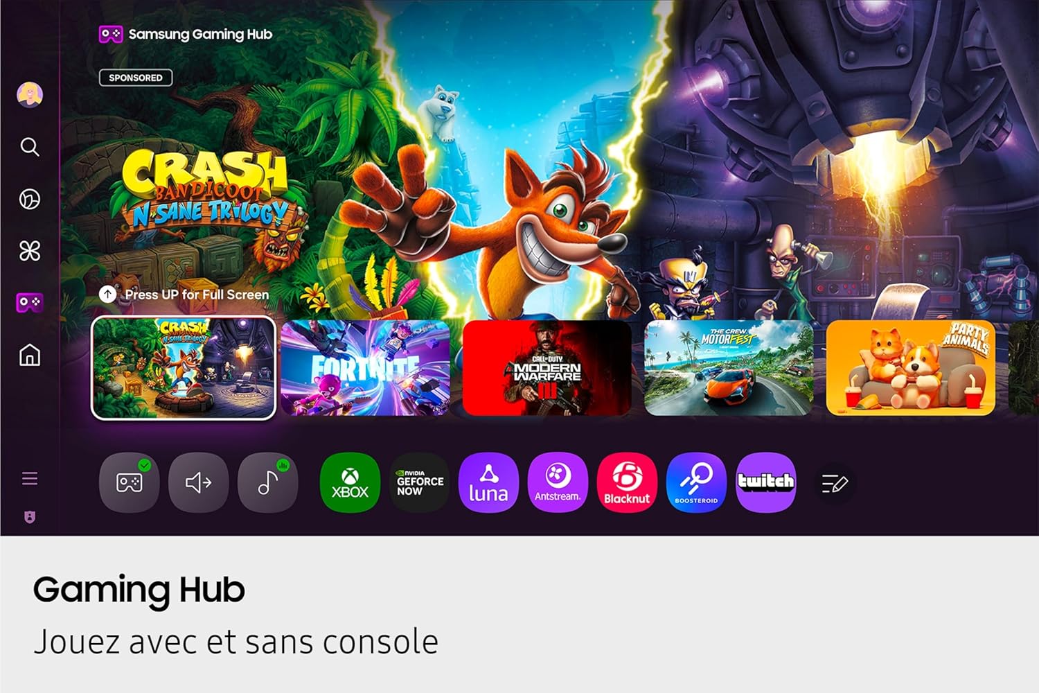 TV AI Mini LED 65 Pouces Neo QLED QN80F 4K Smart TV, WiFi, Airplay, HDR, Q-Symphony, OTS Lite, Knox Security, Gaming Hub, Bixby, Dolby Atmos, Suivez Le Sport et Les Matchs de Football en 4K 65 inches QN80F 2025