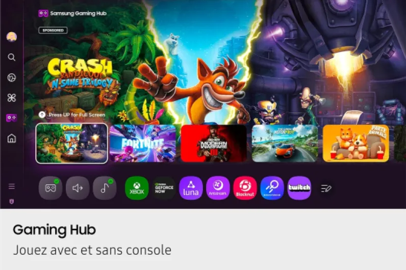 TV AI Mini LED 65 Pouces Neo QLED QN80F 4K Smart TV, WiFi, Airplay, HDR, Q-Symphony, OTS Lite, Knox Security, Gaming Hub, Bixby, Dolby Atmos, Suivez Le Sport et Les Matchs de Football en 4K 65 inches QN80F 2025