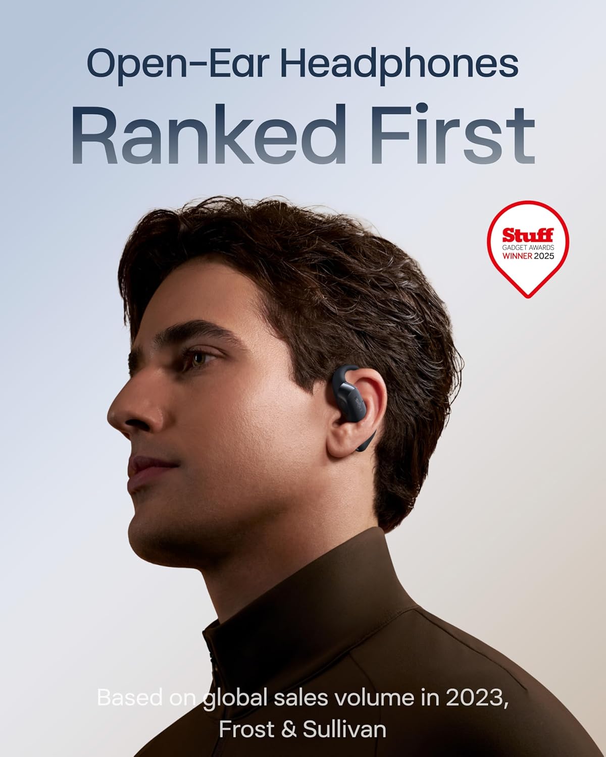 SHOKZ OpenFit 2+ Open-Ear Headphones,Wireless Bluetooth Headset, Dolby Audio Enabled, Comfortable Earbuds with Soft Hooks, 48H Playtime, IP55 Water-Resistant, USB-C & Wireless Fast Charging, Black Black Dolby Audio / USB-C&Wirless