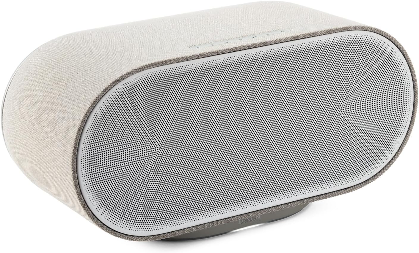 Home 600 Enceinte Bluetooth Connectée avec HEOS, Dolby Atmos Music, Smart WiFi Speaker sans Fil, Enciente Puissante, AirPlay 2, Streaming Haute Résolution - Stone