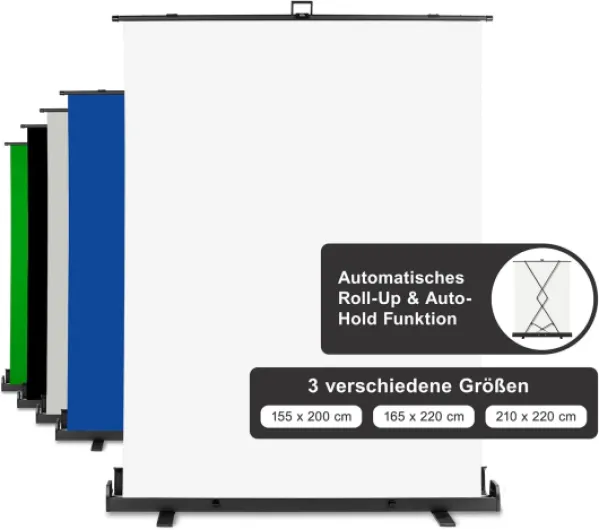 Walimex Pro Fond Enroulable 155x200cm Blanc