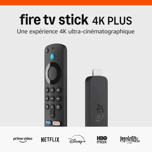 Amazon Fire TV Stick 4K Plus avec Amazon - Adaptateur Ethernet
