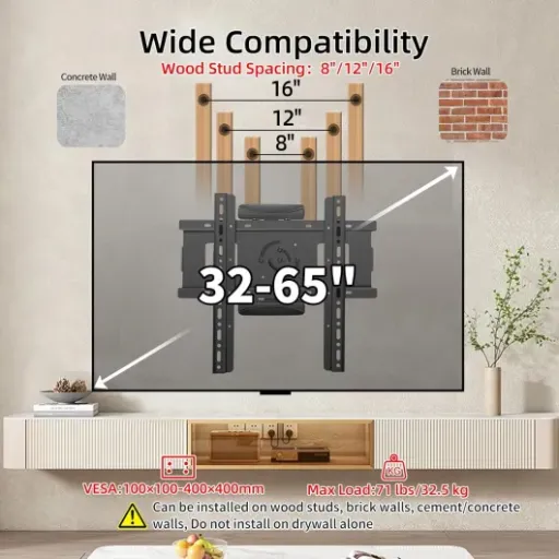 Test Support TV Mural Orientable 180° GUZHIKU : un bras costaud qui fait le job sans chichi