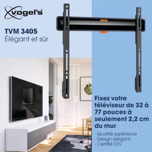 Test Vogel's TVM 3405 : le support mural plat qui fait le job sans prise de tête