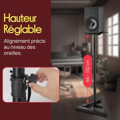 Test Pyle PSTND35.5 : des pieds d’enceintes costauds mais encombrants