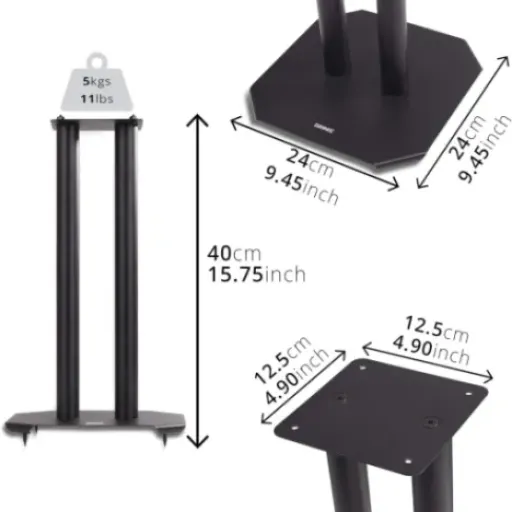 Test Duronic SPS1022 /40 : des pieds d’enceintes simples qui font le job sans chichi