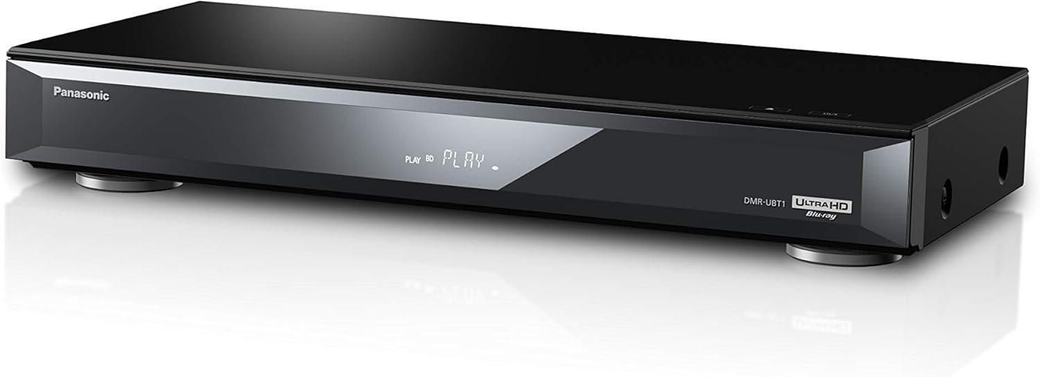 Lecteur Blu Ray UHD enregistreur Full HD DMR-UBT1EC-K I Réglage HDR Automatique Convertisseur 4K Lecture Audio Hi-Res Disque Dur 1 to WiFi intégré Noir - Version Française