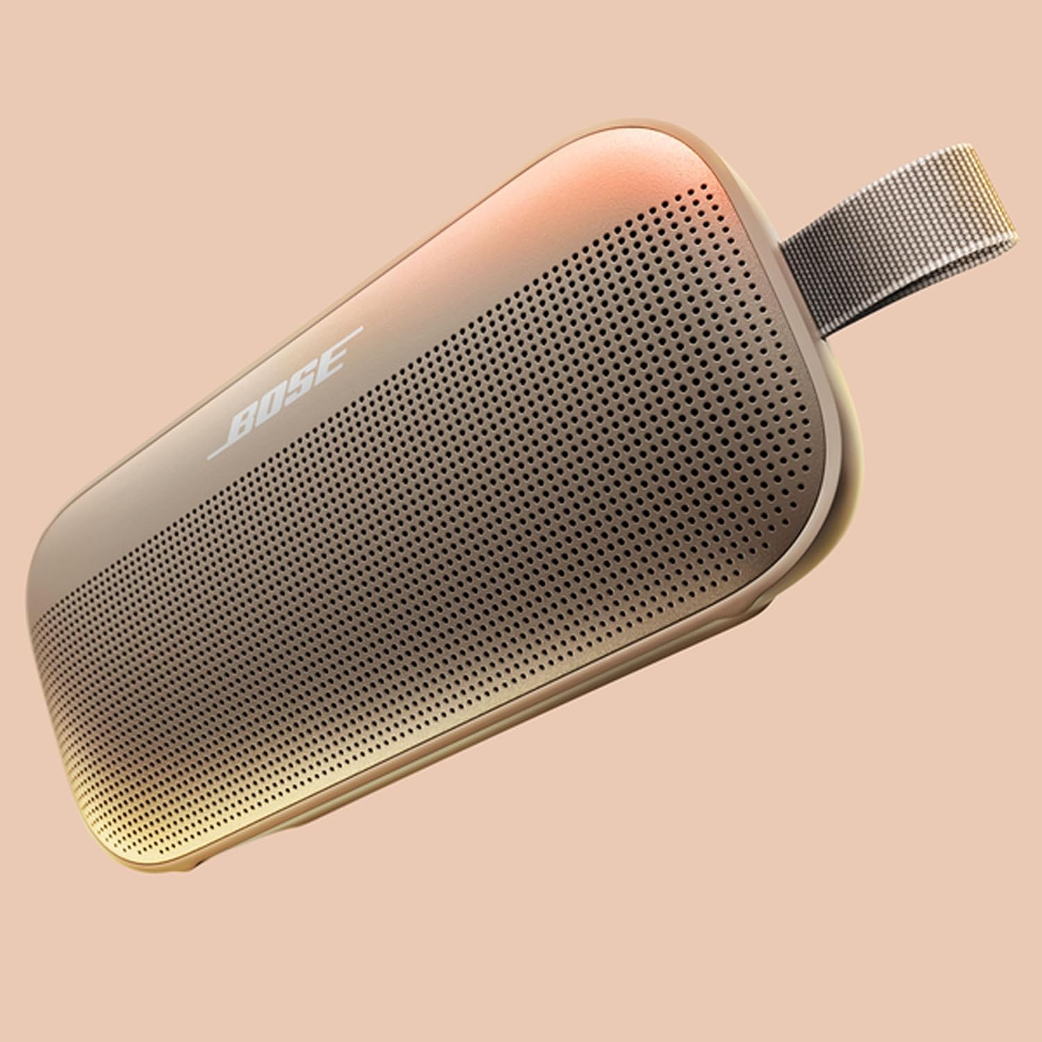 SoundLink Flex (2e génération) Enceinte Bluetooth, Enceinte d’extérieur ultra-portable avec son haute fidélité, 12 heures d’autonomie, Enceinte résistante étanche à l’eau et à la poussière, Grès Grès Avec microphone