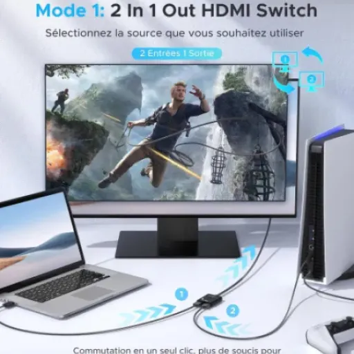 Test WARRKY Commutateur HDMI 4K 60Hz : le petit boîtier pratique pour gérer plusieurs sources sans se prendre la tête