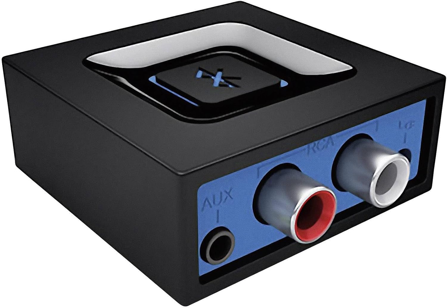 Récepteur Audio sans Fil, Adaptateur Bluetooth pour PC/Mac/Smartphone/Tablette/Récepteur AV, Sorties 3,5mm et RCA pour Hauts-Parleurs, Couplage Simple, Multidispositifs, Prise EU, Noir